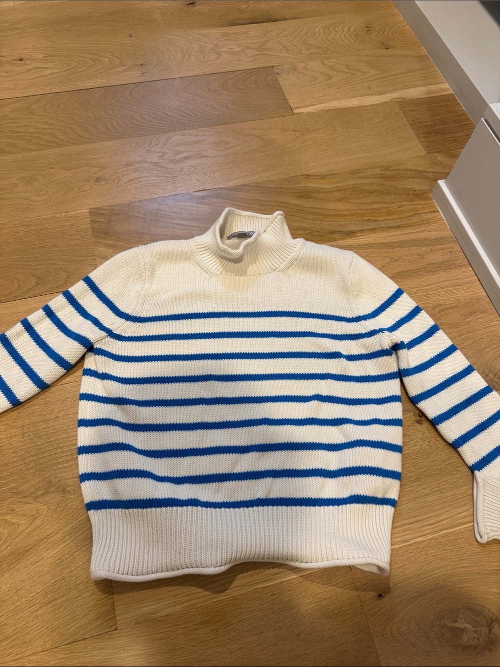 J.Crew New Heritage Rollneck Sweater in Stripe Size XS NEW
